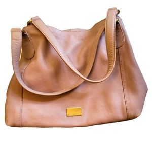 Leather satchel by Paul Costellano